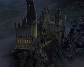 Hogwarts at night