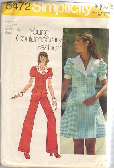 Fashionspiece Pant  on Two Piece Dress And Pants Suit   Young Contemporary Fashion   1972