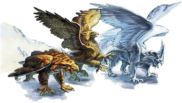 griffin and hippogriff