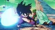 Gohan saves Namekian