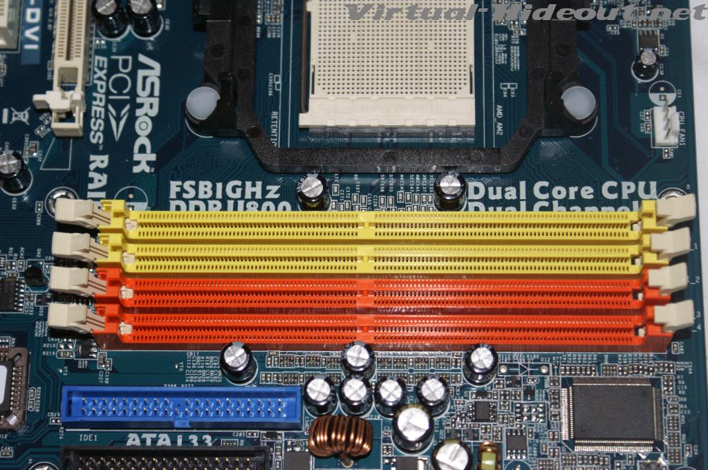 when inserting ram blue or black slots