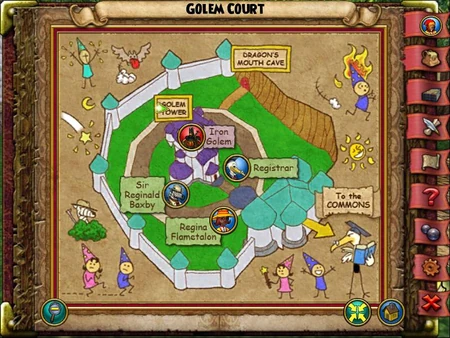 The Golem Court Smith Map