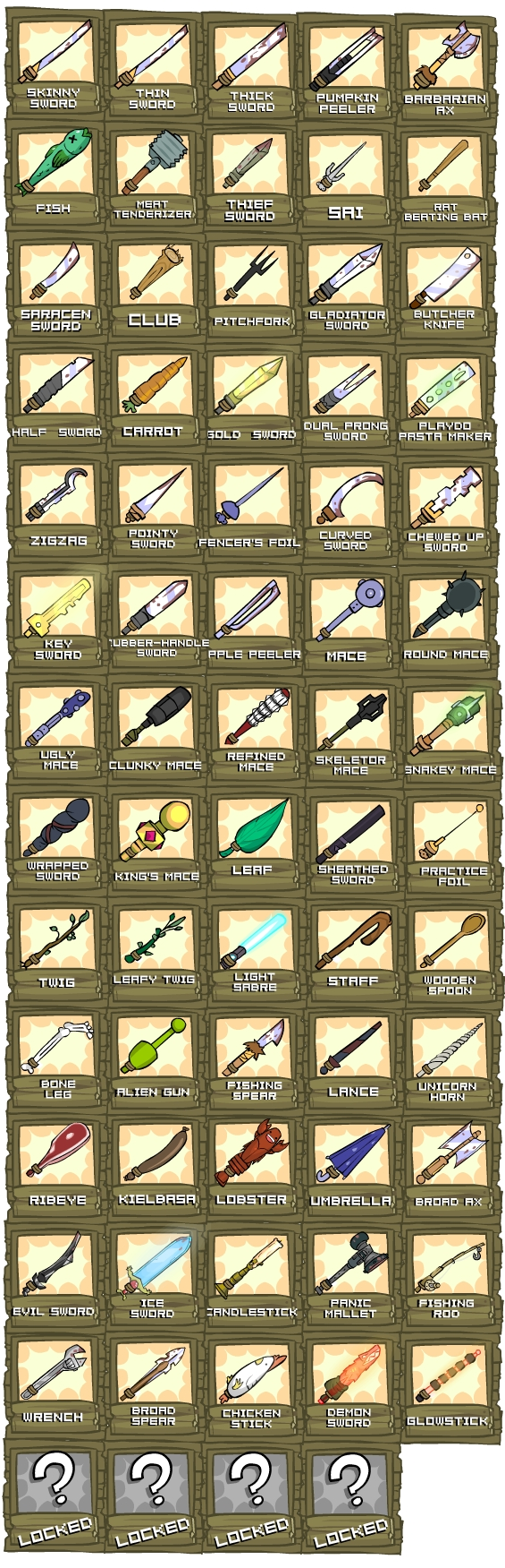 Weapon Images Castle Crashers Wiki Levels, Characters, Weapons, and