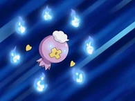 EP562 Drifloon usando fuego fatuo