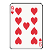 Standard 75x75 collect cards hearts 9 01