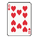 Standard 75x75 collect cards hearts 10 01