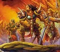 A human wearing the Pauldrons of the Crimson Flight in the TCG