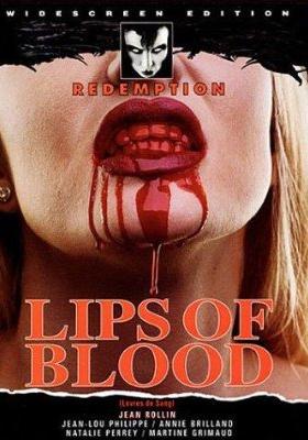 blood on lips
