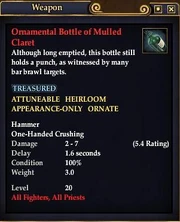 Ornamental Bottle of Mulled Claret