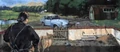 Ford Anglia, Mrs. Weasley outside the Burrow (Concept Artwork for HP2 movie 01).JPG