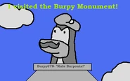 Burpy Monument Postcard