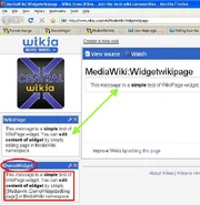 Check existence of source page before rendering wikipage widget - DOES NOT EXIST