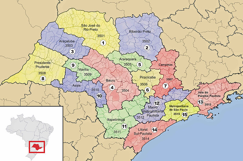 Lista das unidades administrativas de São Paulo São Paulo Wiki