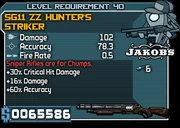 40 sg11 zz hunter's striker