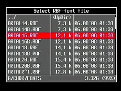 TextFileRead SelectFont