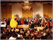 Big Bird at children's diplomatic reception in the East Room 1978