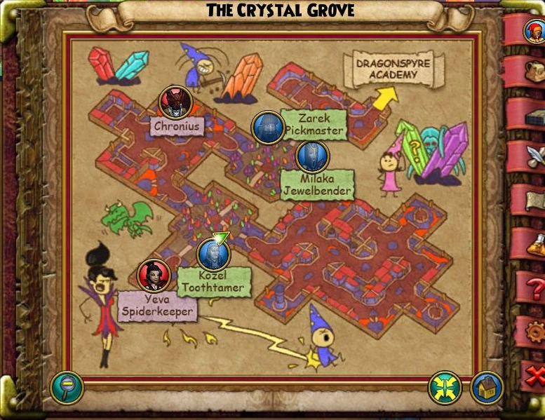 The Crystal Grove Map