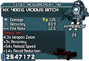 Cheater hx 400-g vicious bitch 48