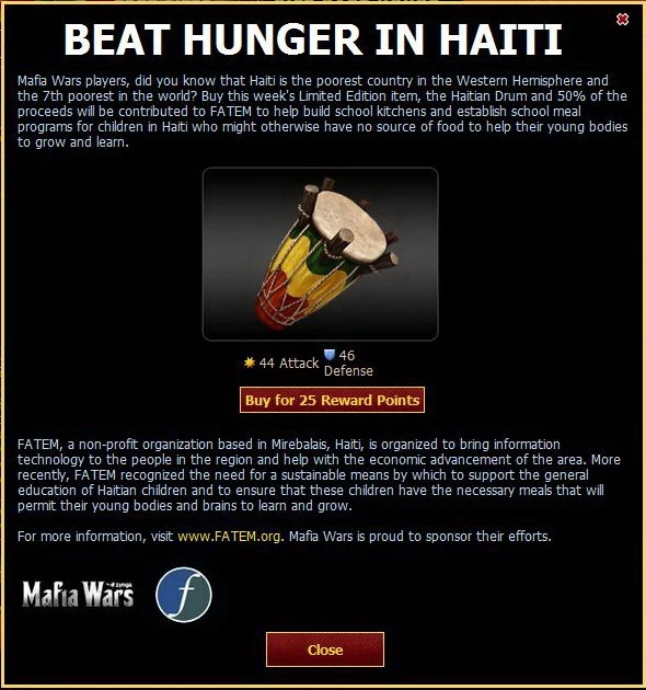 Haitian Drum popup
