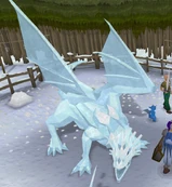 Dragon ice sculpture