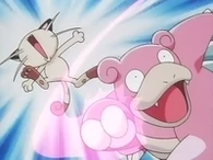 EP068 Slowbro utilizando megapuño