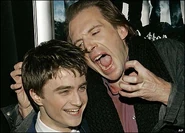 Daniel Radcliffe (Harry Potter) with Ralph Fiennes (Voldemort)