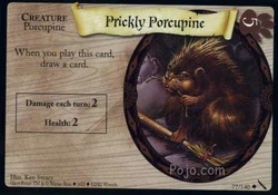 Prickly Porcupine (Harry Potter Trading Card)