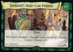 Lockharts Hair-Care Potions (Harry Potter Trading Card)