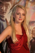 Evanna Lynch (Luna Lovegood) during a HP6 screening