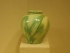 Earthenware jar with green and yellow glaze, Tang Dynasty