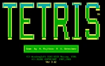Tetris (IBM PC) Title Screen