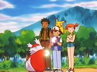 EP233 Delibird usando presente con Ash y sus amigos