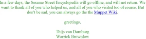 SesameEncyclopedialastmessage
