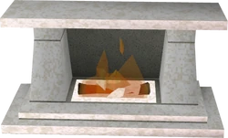Marble fireplace built