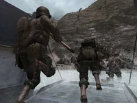 A med Rangers hit the beaches