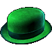 Green Bowler's Cap