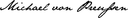 Signature of Michael von Preußen