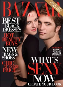 Robert Pattinson and Kristin Stewart Bazaar Cover