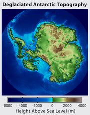 Antarctica without ice sheet