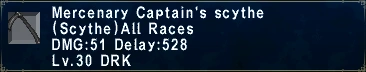 Mercenary Captain's Scythe