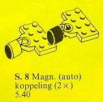 8-Magnetic Train Couplers with Plates