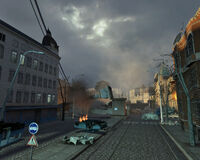 City 17 ruined street tracks