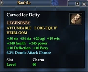 Carved Ice Deity