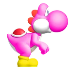 Pink YoshiSMWWii