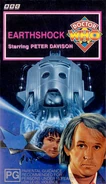 Earthshock VHS Australian cover