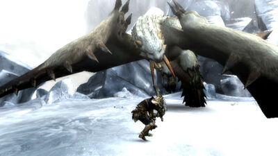 Barioth in flight