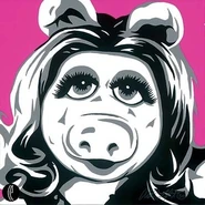 Miss Piggy Allison Lefcort 14x14