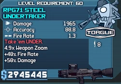 RPG71 Steel Undertaker OBY