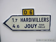 Plaque direction 60D006 - Enencourt-le-Sec-c