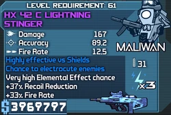 HX 42 C Lightning Stinger OBYC